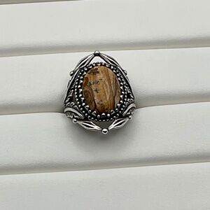 American West Picture Jasper Ring